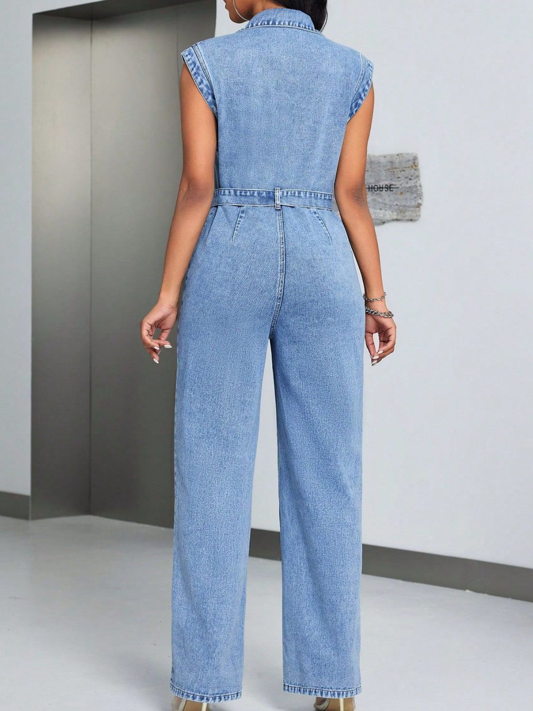 Feature Presentation Denim Jumpsuit