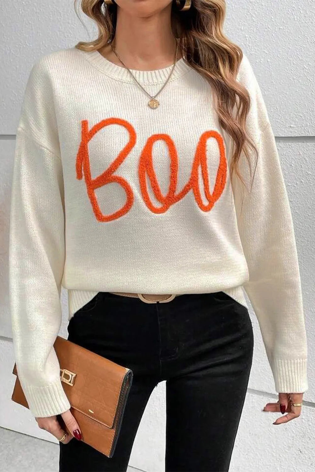 BOO Long Sleeve Sweater