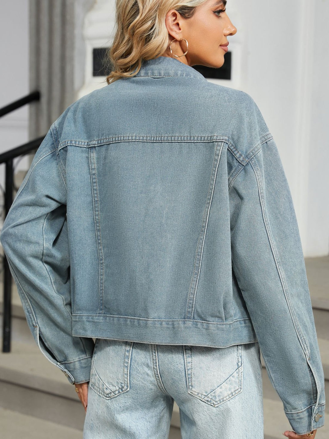 Bejeweled Rhinestone Denim Jacket